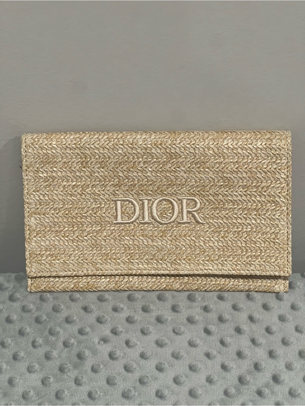 Dior Rafia Clutch